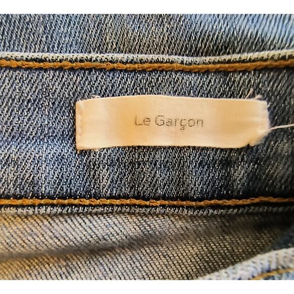 Frame Jeans Women's Size 23 Le Gargon Skinny Mid Rise Medium Wash Blue Denim - Picture 4 of 15